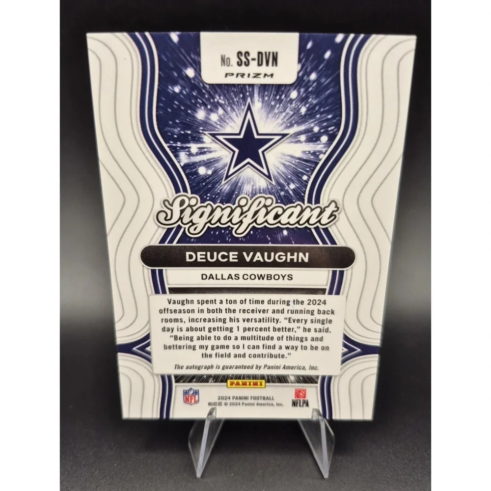 2024 Panini Prizm Deuce Vaughn #SS-DVN Significant Silver Prizm‎ Auto Cowboys